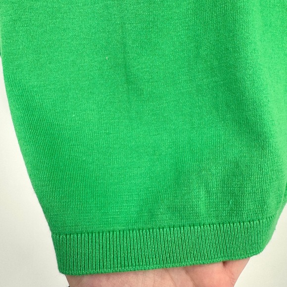 Talbots Kelly Green Anchor Embellished Long Sleeve Sweater Women's XLP - Picture 12 of 14